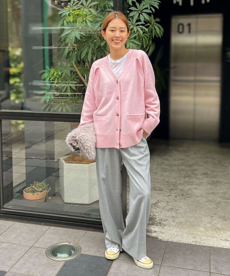 NOLLEY'S sophi「《セットアップ対応》ウール混ウォッシャブルワイドパンツ」|その他|