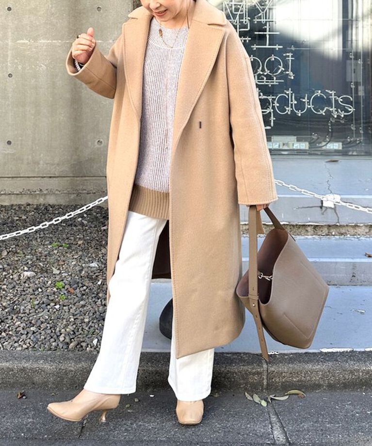 Ravissant Laviere「ハンドステッチベルテッドコート」|ダッフルコート|