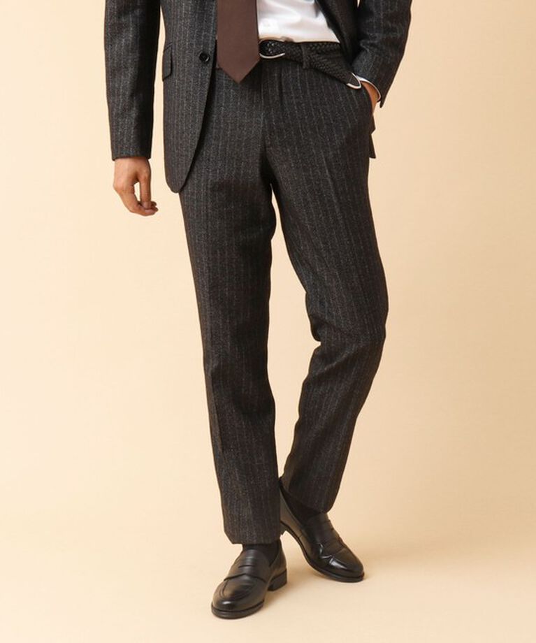 NOLLEY'S goodman「《セットアップ/ビジカジ対応》JAPAN TWEED PT ツイードスラックスパンツ 24AW」|スラックス|グレー系その他
