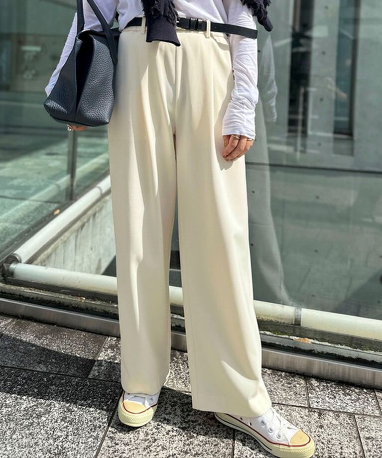 NOLLEY'S「ウォッシャブル裏起毛イージーワイドパンツ」|その他|