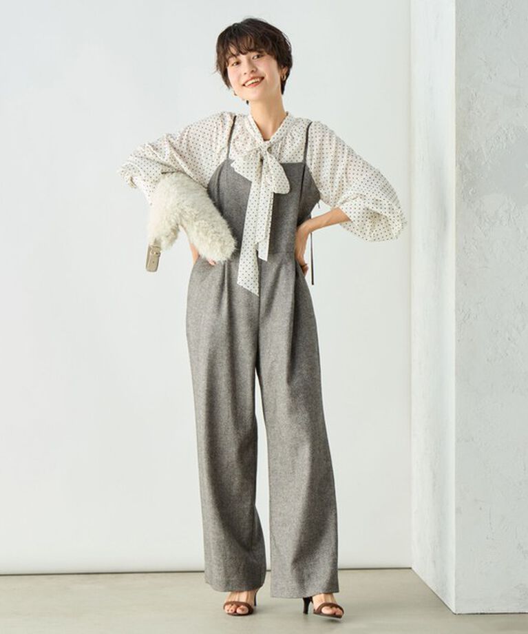 NOLLEY'S sophi「シックツイードサロペット」|オールインワン|