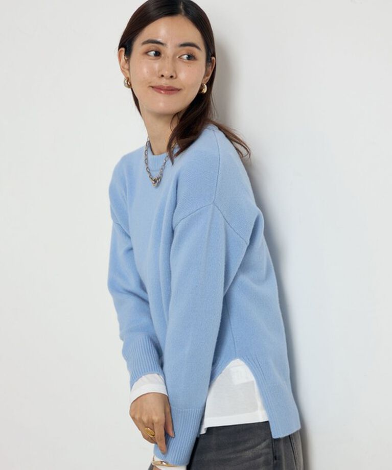 NOLLEY'S sophi「紡毛クルーネックプルオーバーニット」|ニット・セーター|
