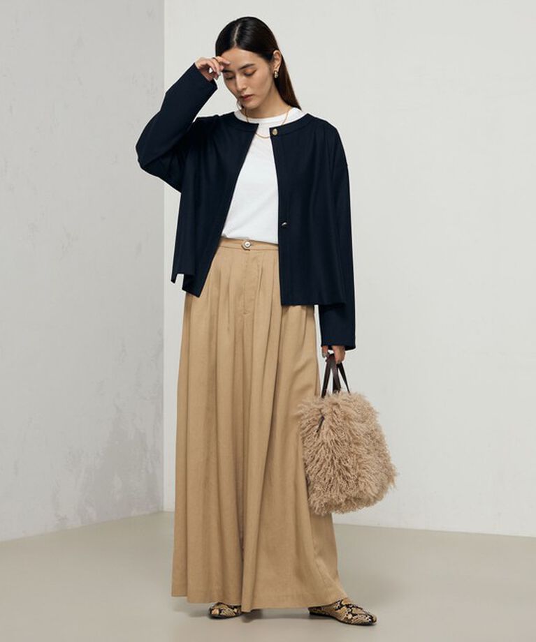 NOLLEY'S「《セットアップ対応》ウォッシャブル両面起毛2WAYシャツ」|シャツ・ブラウス|