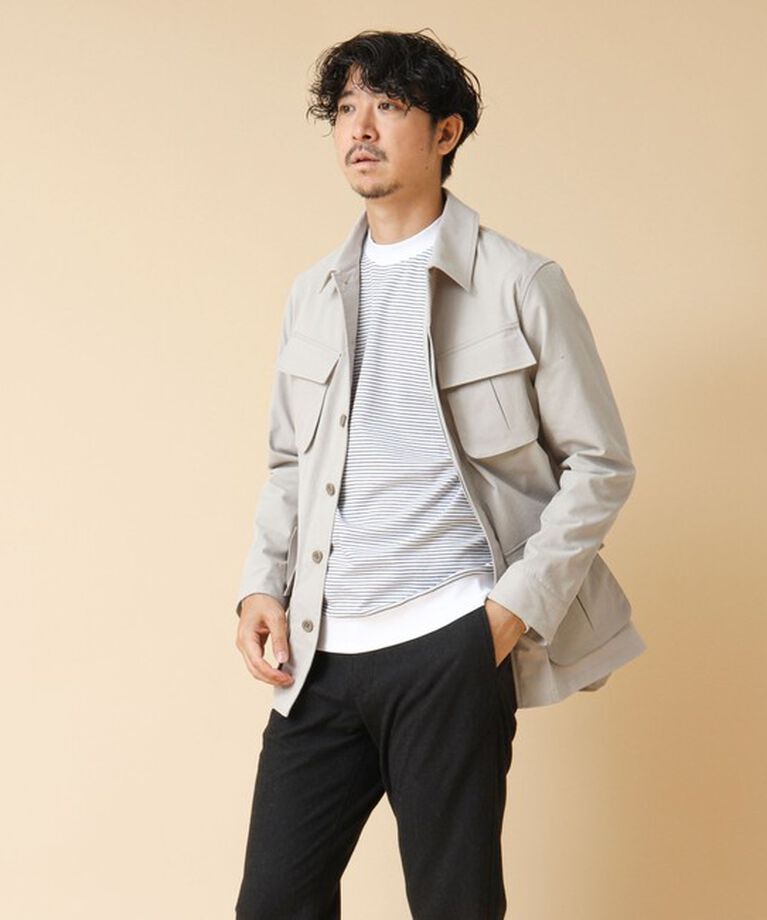 NOLLEY'S goodman「《ビジカジ対応》セミシルケットスムース ボーダードレスT長袖 24AW」|Tシャツ・カットソー|