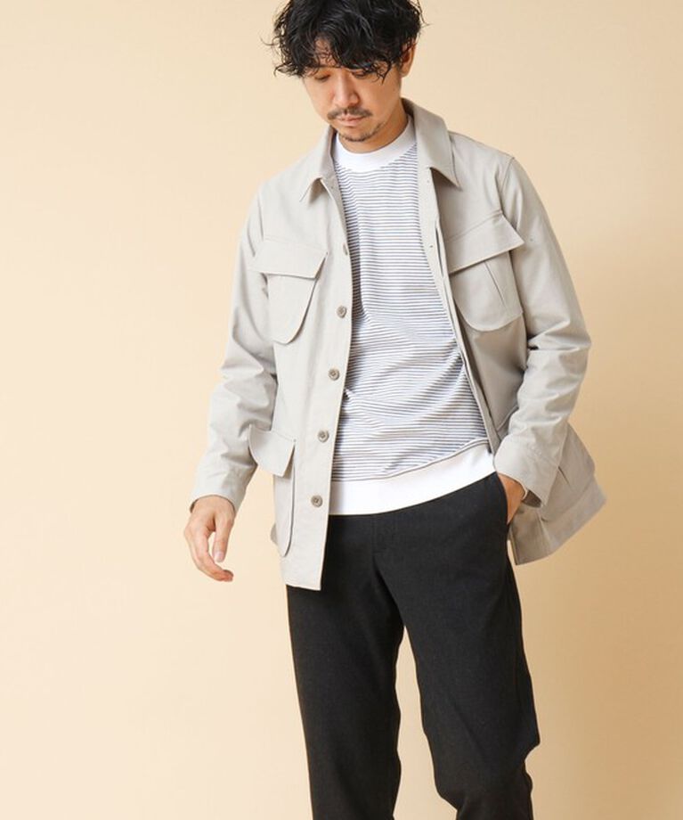 NOLLEY'S goodman「《ビジカジ対応》セミシルケットスムース ボーダードレスT長袖 24AW」|Tシャツ・カットソー|