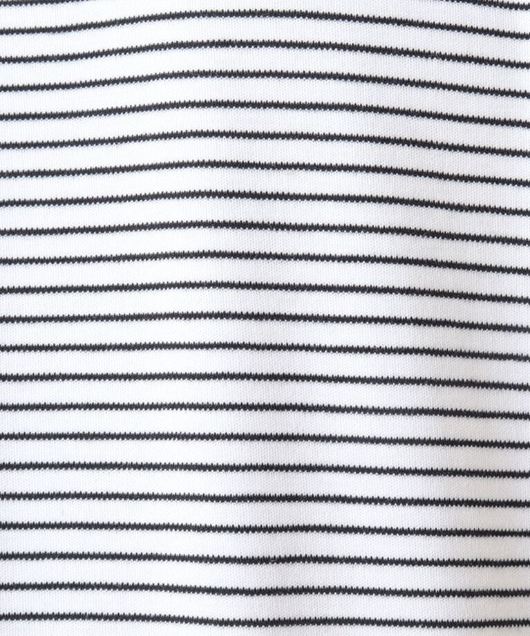 NOLLEY'S goodman「《ビジカジ対応》セミシルケットスムース ボーダードレスT長袖 24AW」|Tシャツ・カットソー|