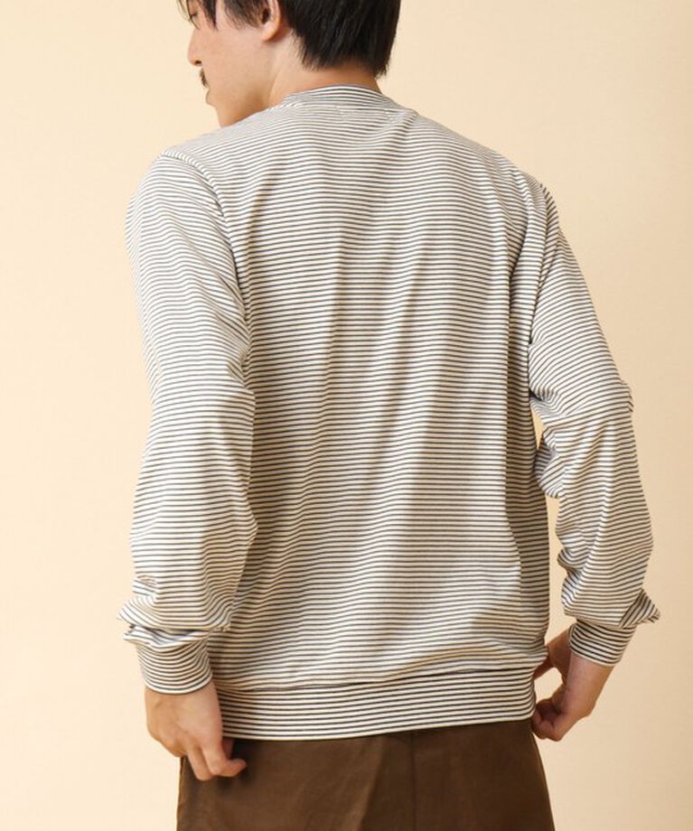 NOLLEY'S goodman「《ビジカジ対応》セミシルケットスムース ボーダードレスT長袖 24AW」|Tシャツ・カットソー|