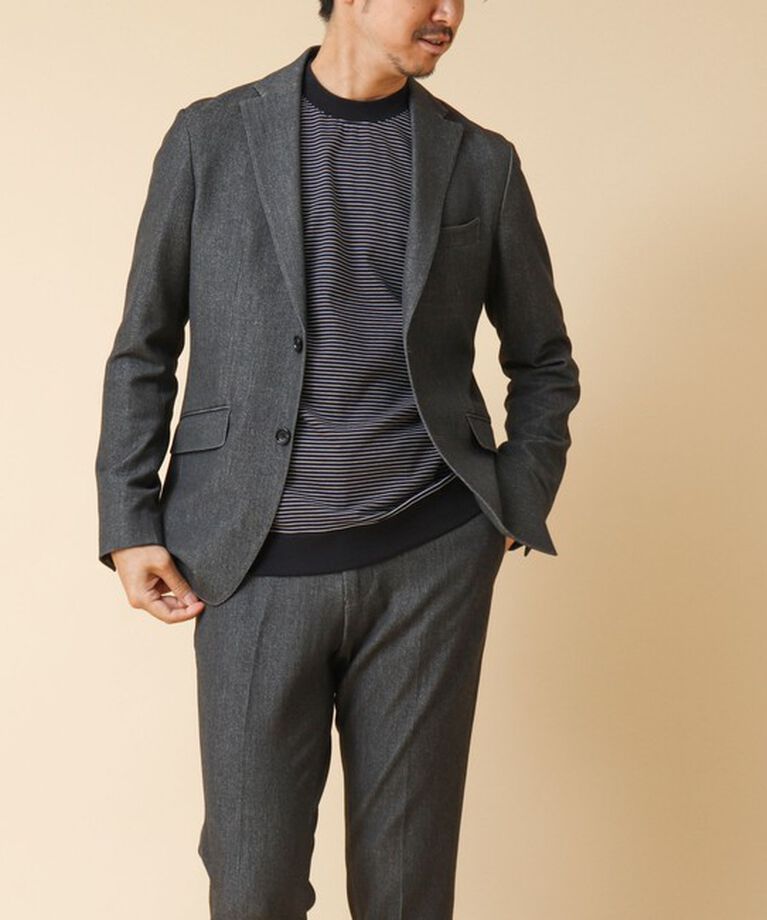 NOLLEY'S goodman「《ビジカジ対応》セミシルケットスムース ボーダードレスT長袖 24AW」|Tシャツ・カットソー|