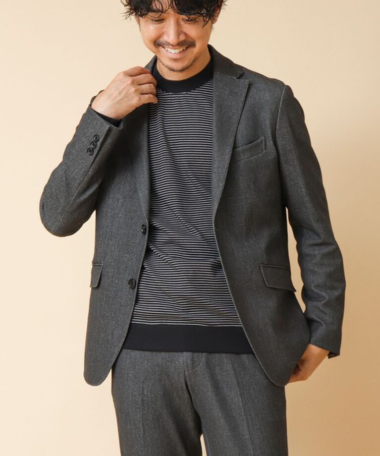 NOLLEY'S goodman「《ビジカジ対応》セミシルケットスムース ボーダードレスT長袖 24AW」|Tシャツ・カットソー|