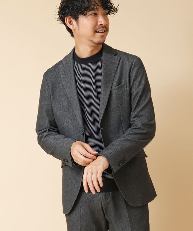 NOLLEY'S goodman「《ビジカジ対応》セミシルケットスムース ボーダードレスT長袖 24AW」|Tシャツ・カットソー|