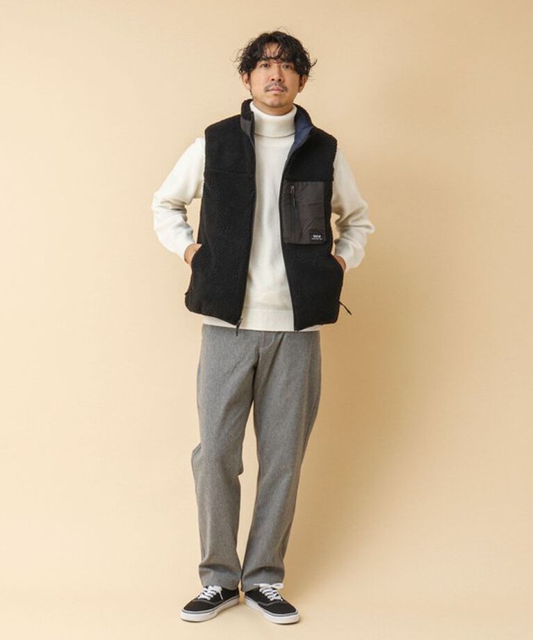 NOLLEY'S goodman「【TAION/タイオン】《配色別注》リバーシブル ボア×ダウンベスト 24AW」|ダウンベスト・ベスト|