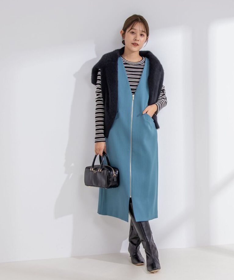NOLLEY'S「◇【WEB限定カラーあり】ウォッシャブル前ジップジャンパースカート」|ワンピース|