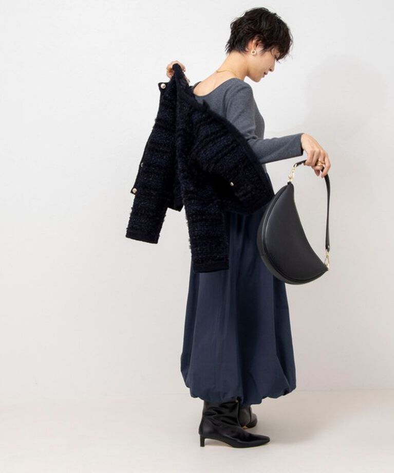 NOLLEY'S sophi「タフタバルーンスカート2WAYニットワンピース」|ワンピース|