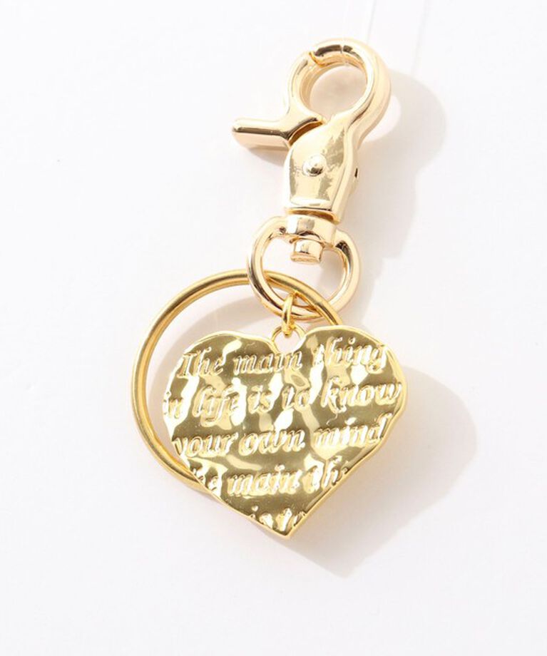 NOLLEY'S「MESSAGE HEART KEY CHARM(メッセージキーチャーム）」|チャーム・キーホルダー|