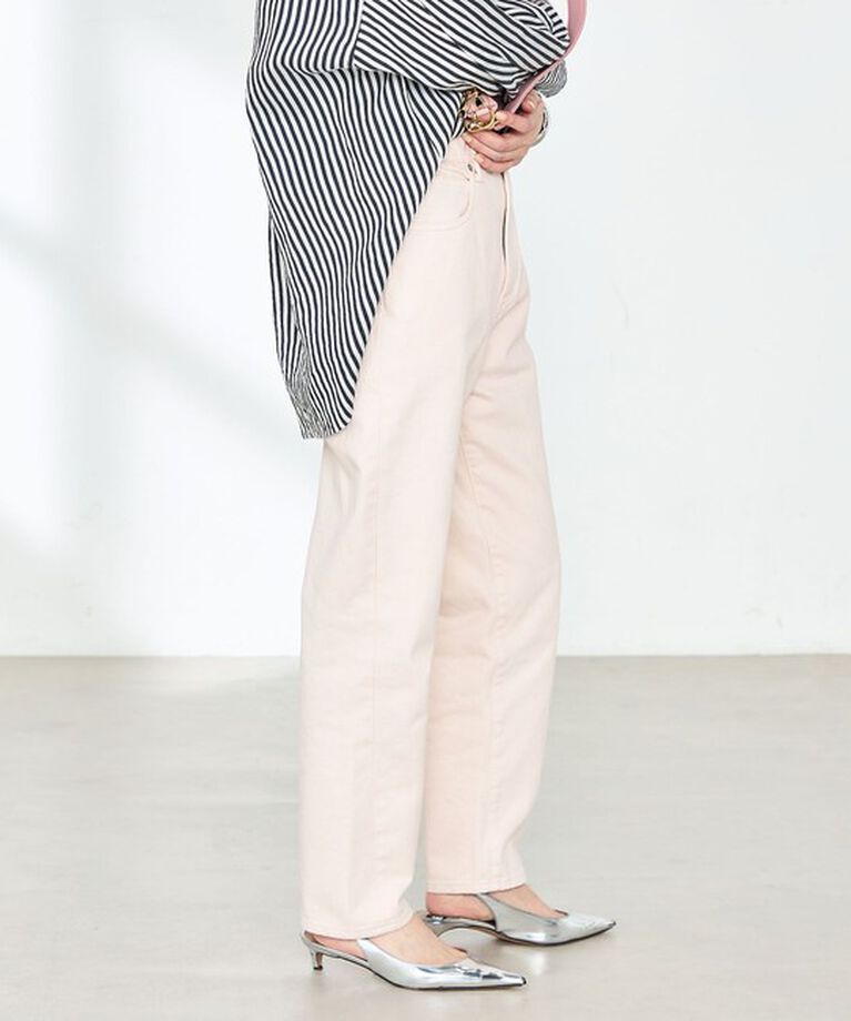 Rie Miller「【RM denim】ハイウエストスリムテーパードデニム」|デニム|