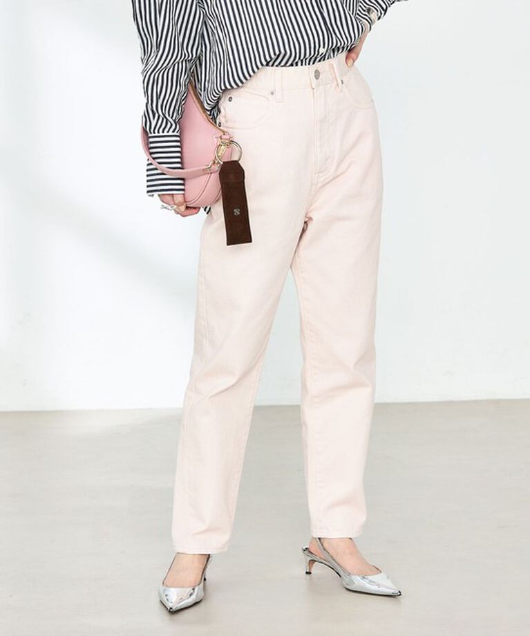 Rie Miller「【RM denim】ハイウエストスリムテーパードデニム」|デニム|