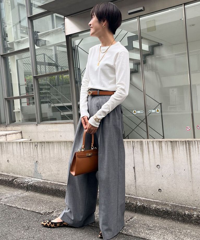 NOLLEY'S「【リピート】◇【WEB限定】コンパクトベアテレコクルーネックロンT」|Tシャツ・カットソー|