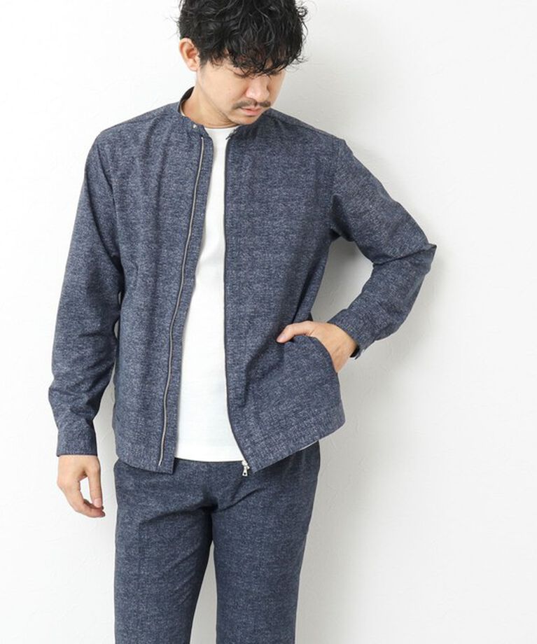 NOLLEY'S goodman「【COOL DOTS/クールドッツ】《吸水速乾》シングルライダースシャツブルゾン 25SS」|ブルゾン・スタジャン|