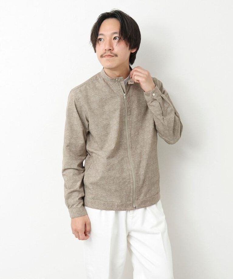 NOLLEY'S goodman「【COOL DOTS/クールドッツ】《吸水速乾》シングルライダースシャツブルゾン 25SS」|ブルゾン・スタジャン|