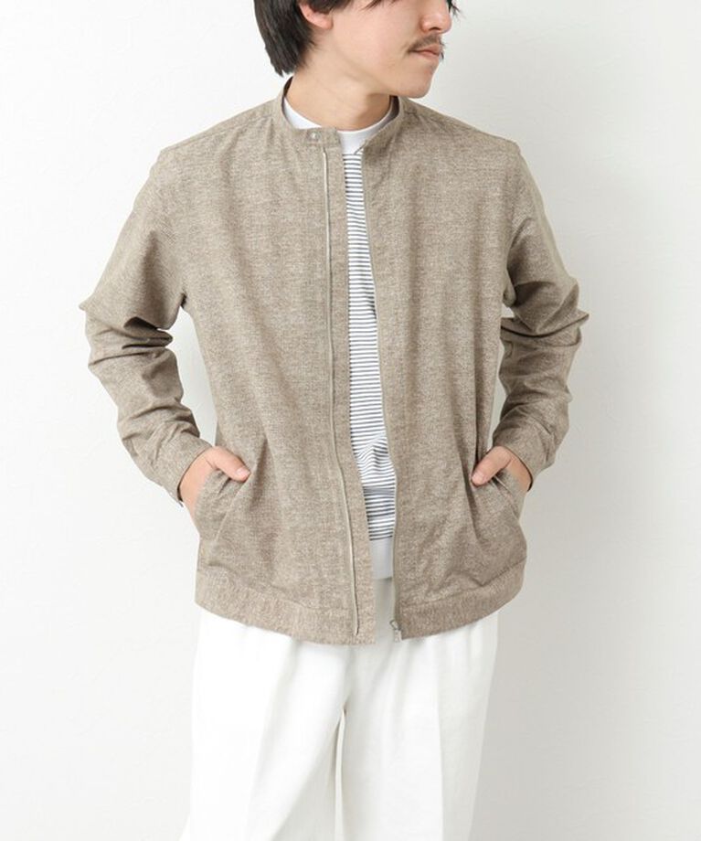 NOLLEY'S goodman「【COOL DOTS/クールドッツ】《吸水速乾》シングルライダースシャツブルゾン 25SS」|ブルゾン・スタジャン|