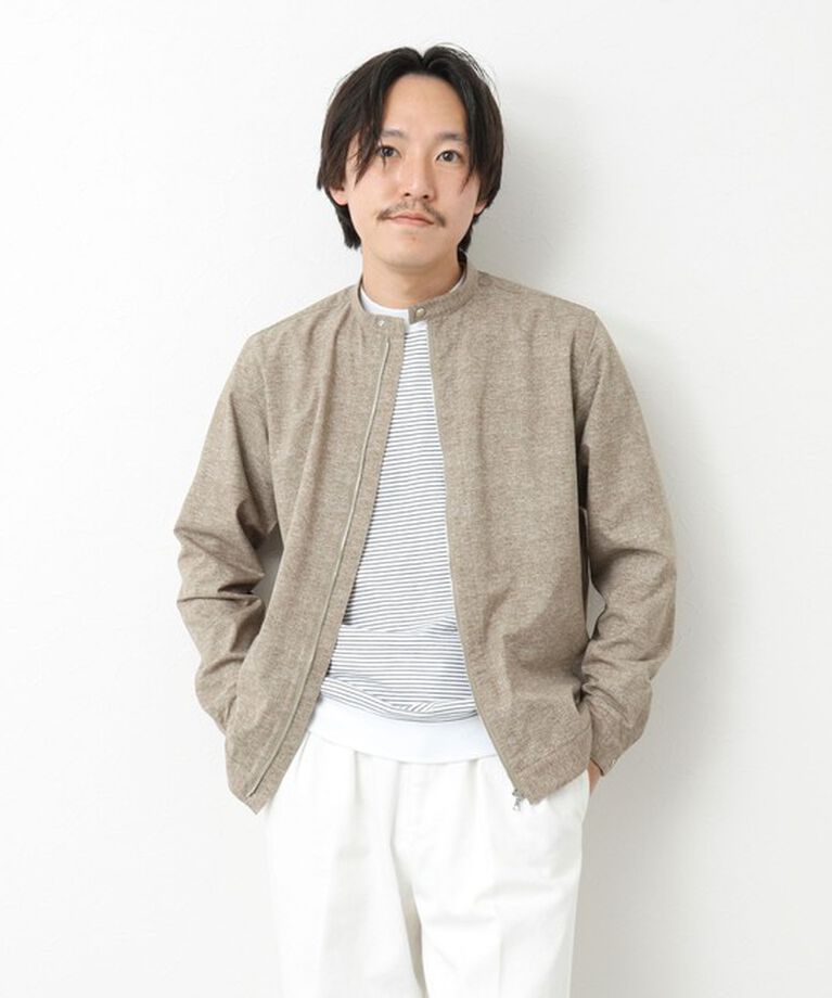 NOLLEY'S goodman「【COOL DOTS/クールドッツ】《吸水速乾》シングルライダースシャツブルゾン 25SS」|ブルゾン・スタジャン|