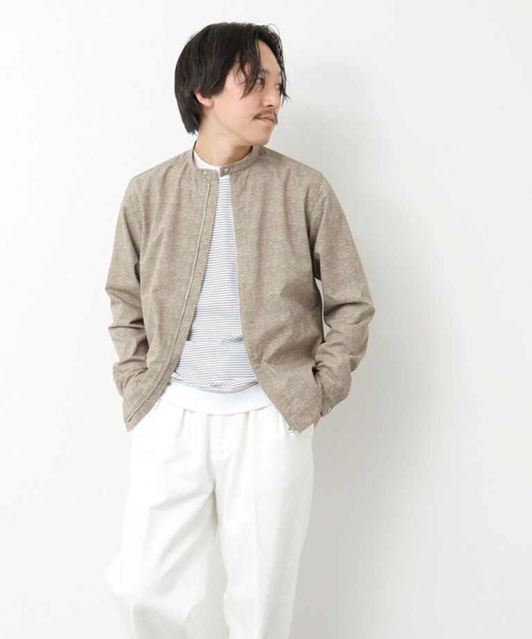 NOLLEY'S goodman「【COOL DOTS/クールドッツ】《吸水速乾》シングルライダースシャツブルゾン 25SS」|ブルゾン・スタジャン|