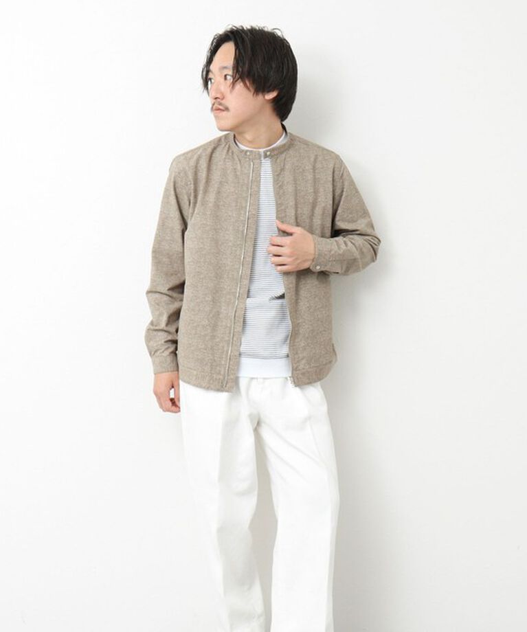 NOLLEY'S goodman「【COOL DOTS/クールドッツ】《吸水速乾》シングルライダースシャツブルゾン 25SS」|ブルゾン・スタジャン|