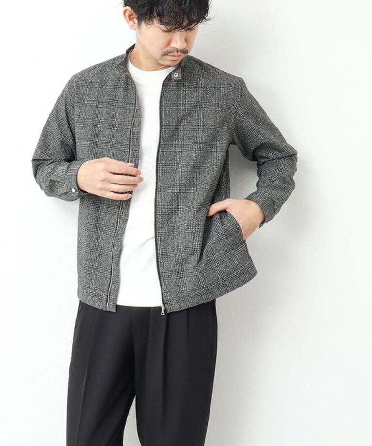 NOLLEY'S goodman「【COOL DOTS/クールドッツ】《吸水速乾》シングルライダースシャツブルゾン 25SS」|ブルゾン・スタジャン|
