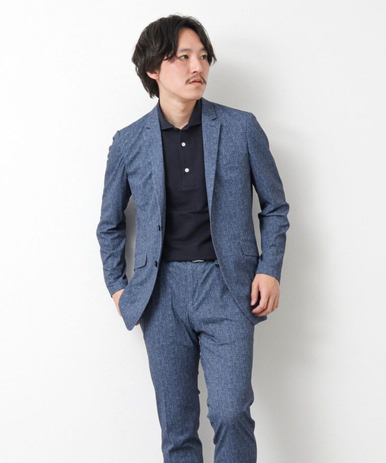 Stutostein「《セットアップ/ビジカジ対応》ストレッチメッシュパンツ 25SS」|チノ|
