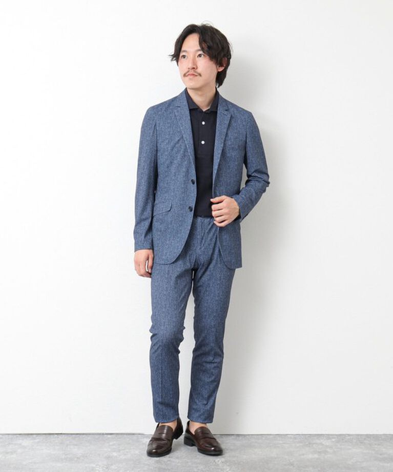 Stutostein「《セットアップ/ビジカジ対応》ストレッチメッシュパンツ 25SS」|チノ|
