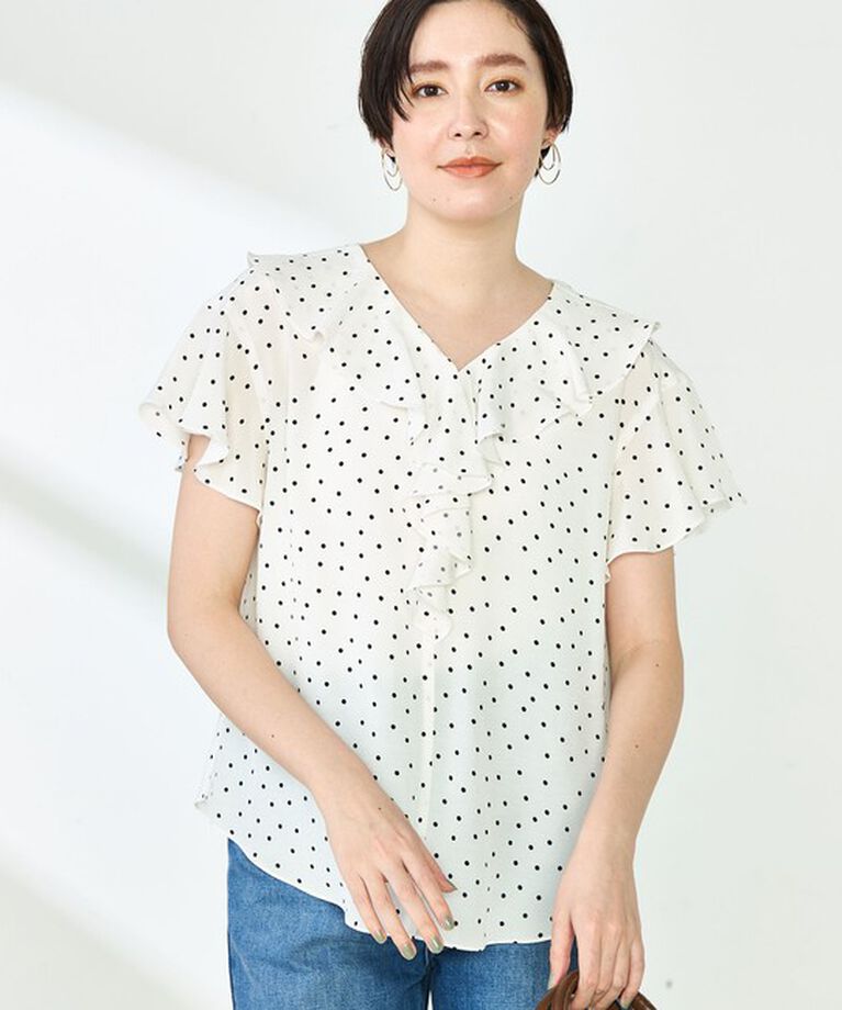 NOLLEY'S「2wayラッフル衿ブラウス」|シャツ・ブラウス|ホワイト系その他2