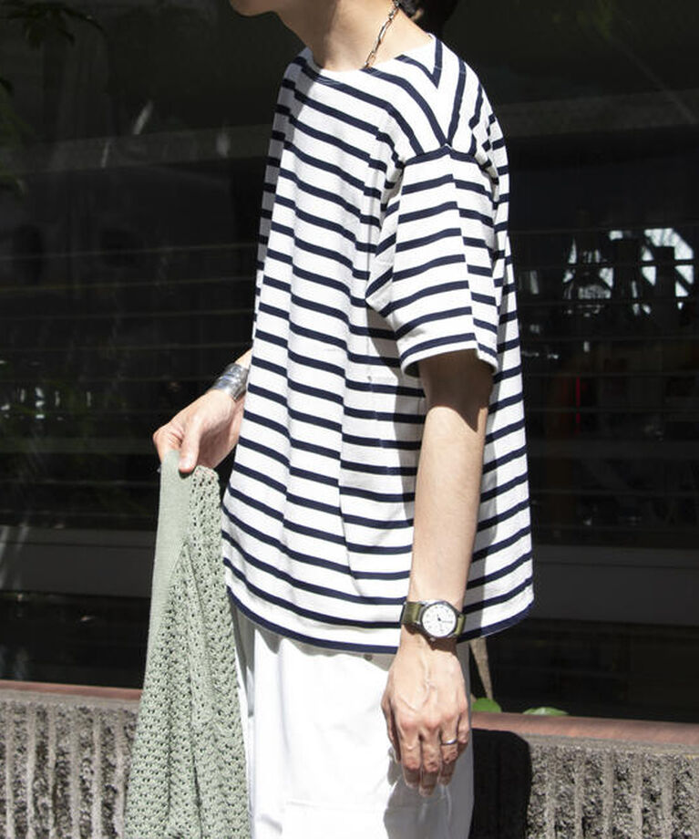 GLOSTER「【GLOSTER/グロスター】バスクシャツ ボーダーTシャツ ショートスリーブ」|Tシャツ・カットソー|