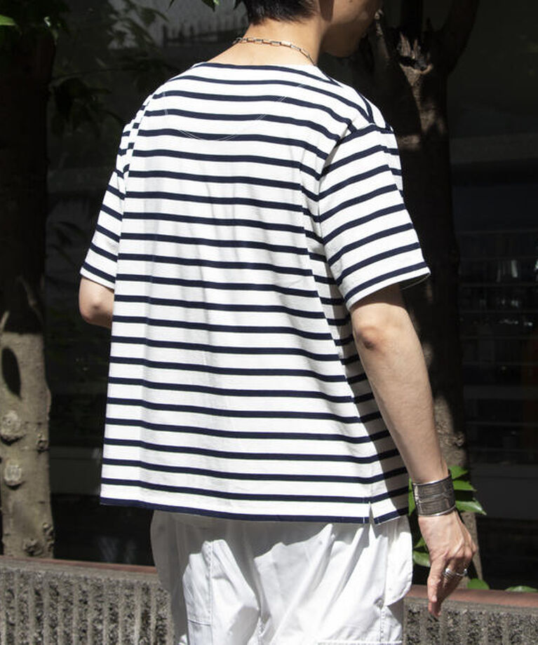 GLOSTER「【GLOSTER/グロスター】バスクシャツ ボーダーTシャツ ショートスリーブ」|Tシャツ・カットソー|