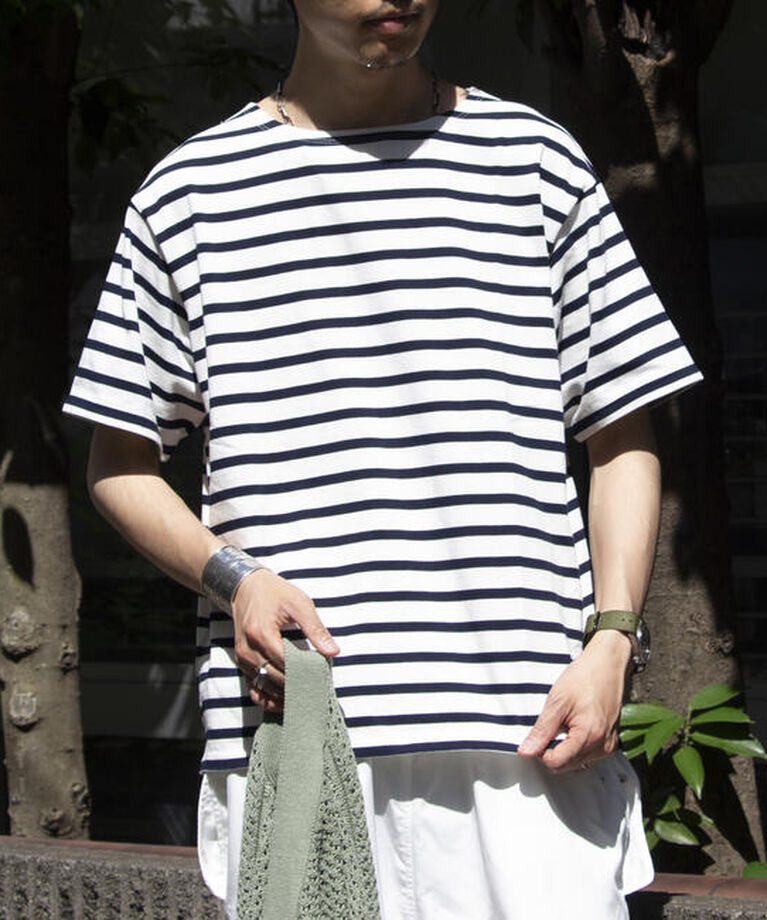 GLOSTER「【GLOSTER/グロスター】バスクシャツ ボーダーTシャツ ショートスリーブ」|Tシャツ・カットソー|
