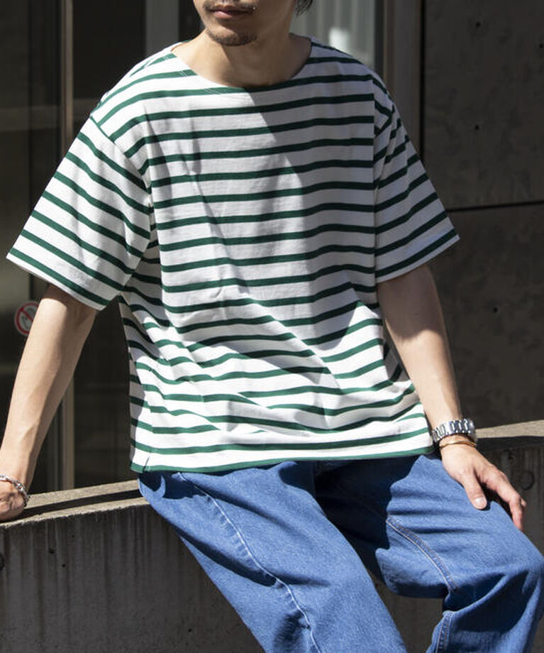 GLOSTER「【GLOSTER/グロスター】バスクシャツ ボーダーTシャツ ショートスリーブ」|Tシャツ・カットソー|