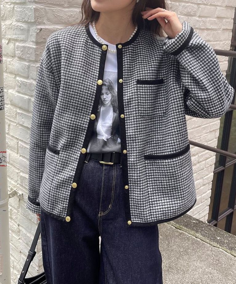fredy emue「【別注】【Traditional Weatherwear】ARKLEY A-LINE W-FACE JERSEY」|ブルゾン・スタジャン|ブラック系その他