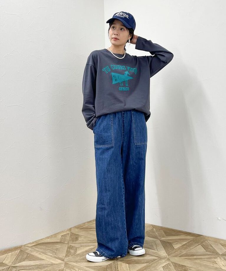 fredy emue「【GEVACO/ゲバコ】フロッキープリントロングスリーブTシャツ」|Tシャツ・カットソー|