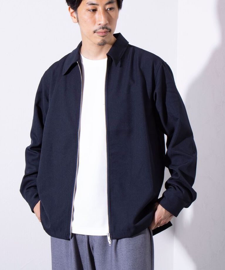 GLOSTER「【GLOSTER/グロスター】classy ジップアップ シャツブルゾン」|シャツ・ブラウス|