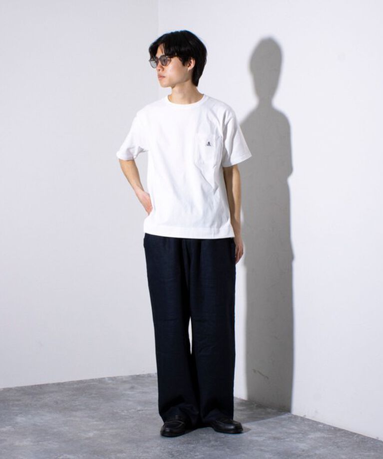 GLOSTER「【GEVACO/ゲバコ】コンパクトTシャツ ベーシッククルーネック ポケT （無地/ストライプ）」|Tシャツ・カットソー|