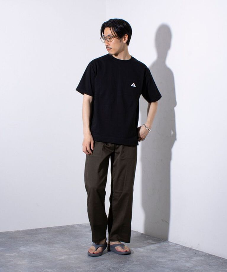 GLOSTER「【GEVACO/ゲバコ】コンパクトTシャツ ベーシッククルーネック ポケT （無地/ストライプ）」|Tシャツ・カットソー|