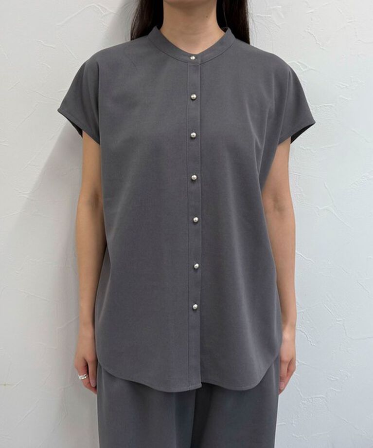 fredy emue「《セットアップ対応》ジョーゼットフレンチスリーブブラウス」|シャツ・ブラウス|
