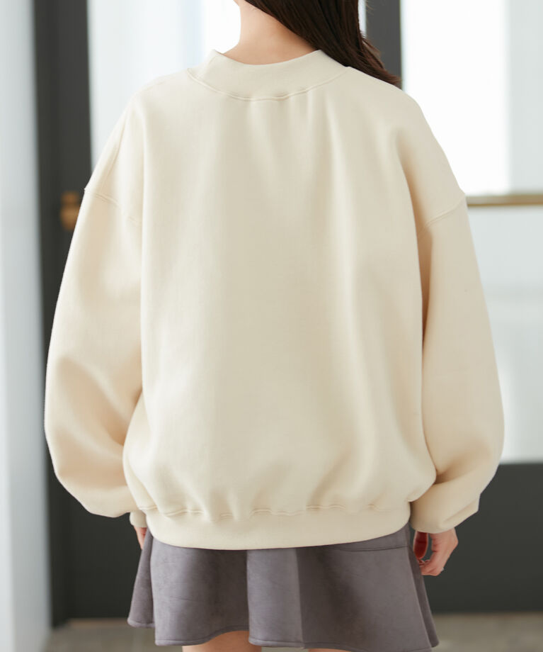 VIS「【WEB限定】ハートモチーフ裏起毛プルオーバー」|スウェット・ジャージ|