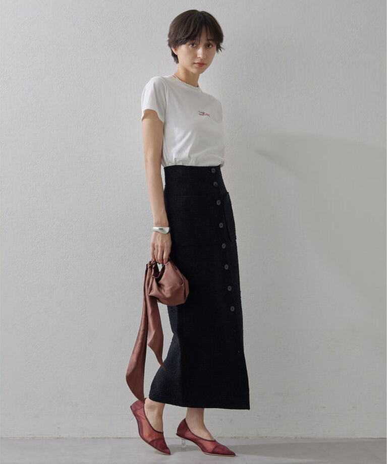 THE PAUSE「【THE PAUSE】THE PAUSE刺繍Tシャツ」|Tシャツ・カットソー|