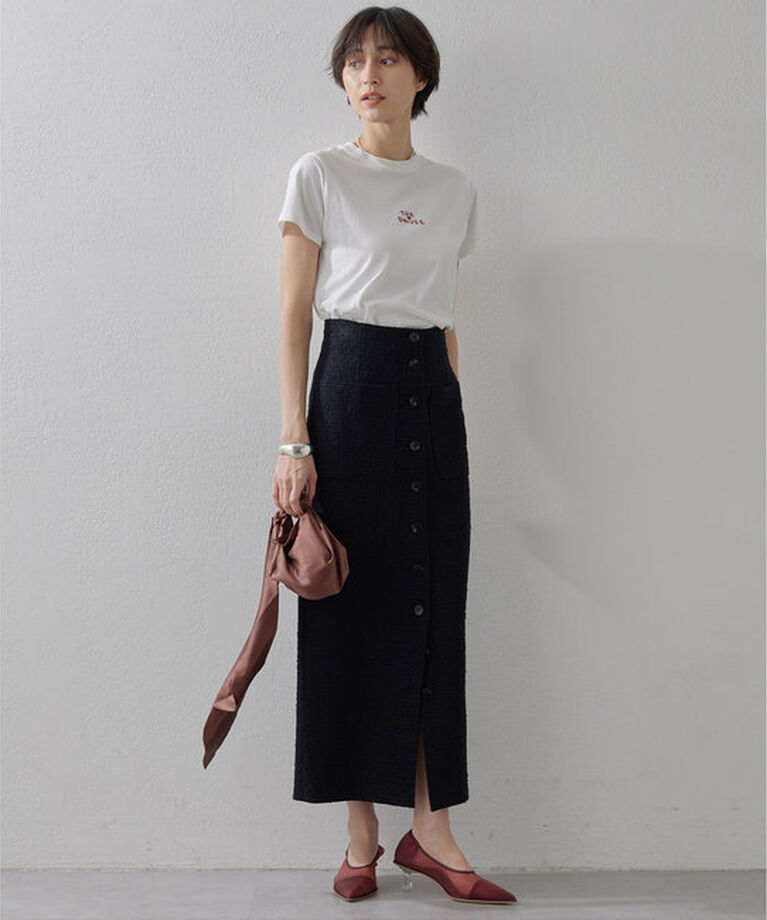 THE PAUSE「【THE PAUSE】THE PAUSE刺繍Tシャツ」|Tシャツ・カットソー|