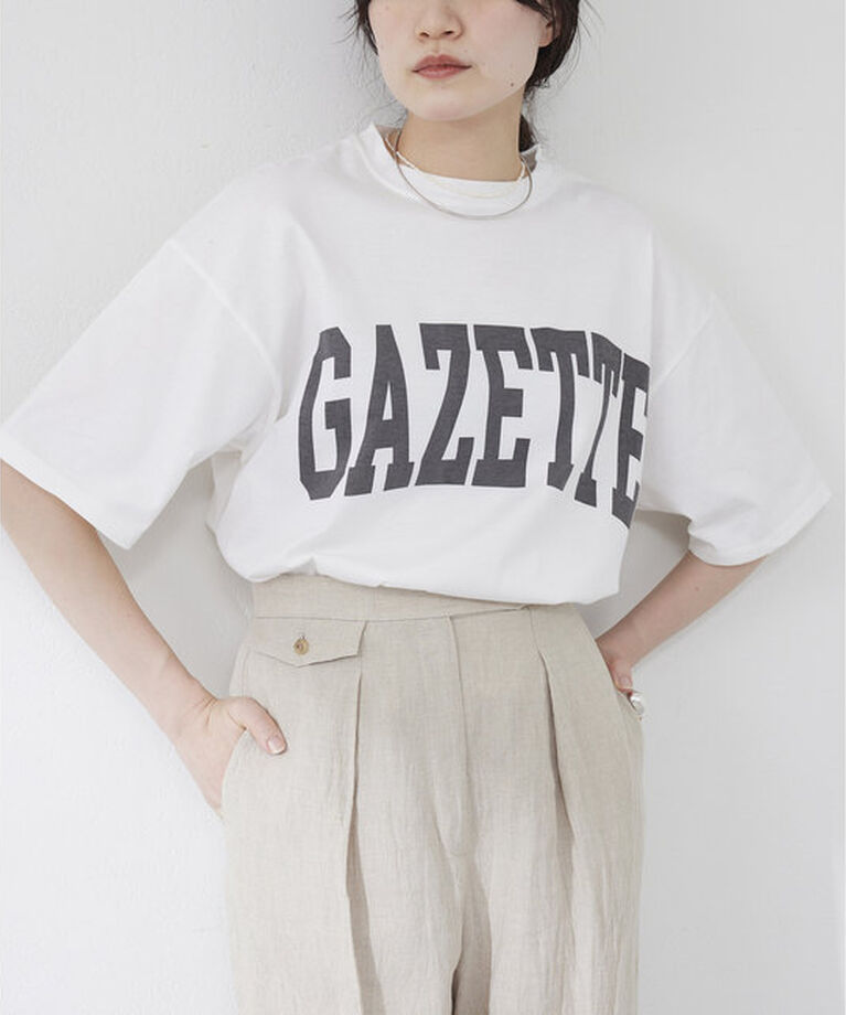  「GAZETTEロゴ Tシャツ」|Tシャツ・カットソー|オフホワイト