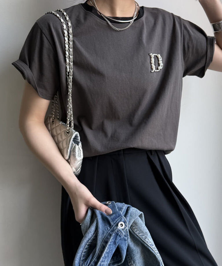  「DビジューTEE」|Tシャツ・カットソー|