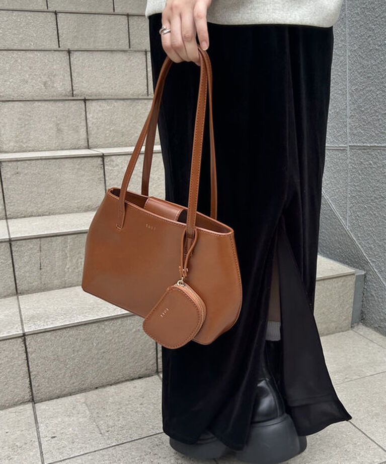  「【2色展開】loti ポーチ付きハンドバッグ」|トートバッグ|