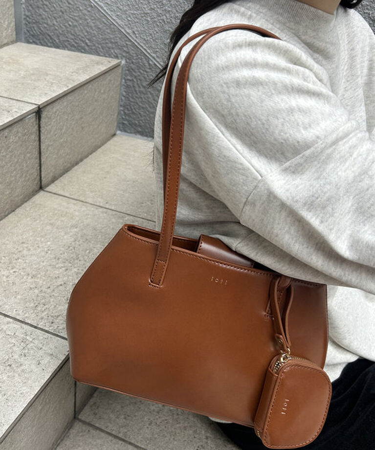  「【2色展開】loti ポーチ付きハンドバッグ」|トートバッグ|