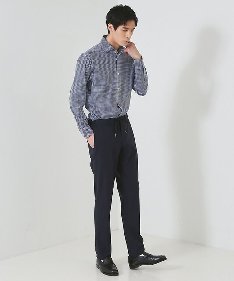 ABAHOUSE「【FLEX SHIRTS】ドライモーメント ギンガムチェックシャツ」|シャツ・ブラウス|