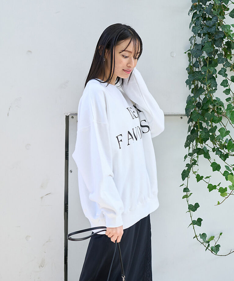 Rouge vif「オーバーサイズロゴスウェット」|スウェット・ジャージ|